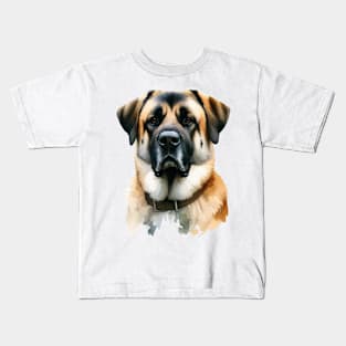 Anatolian Shepherd Watercolor - Beautiful Dog Kids T-Shirt